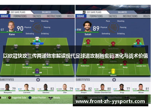 以欧冠快攻三传两递效率解读现代足球进攻制胜密码演化与战术价值